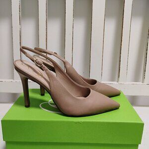 Sam Edelman Slingback Pump Beige Leather 7